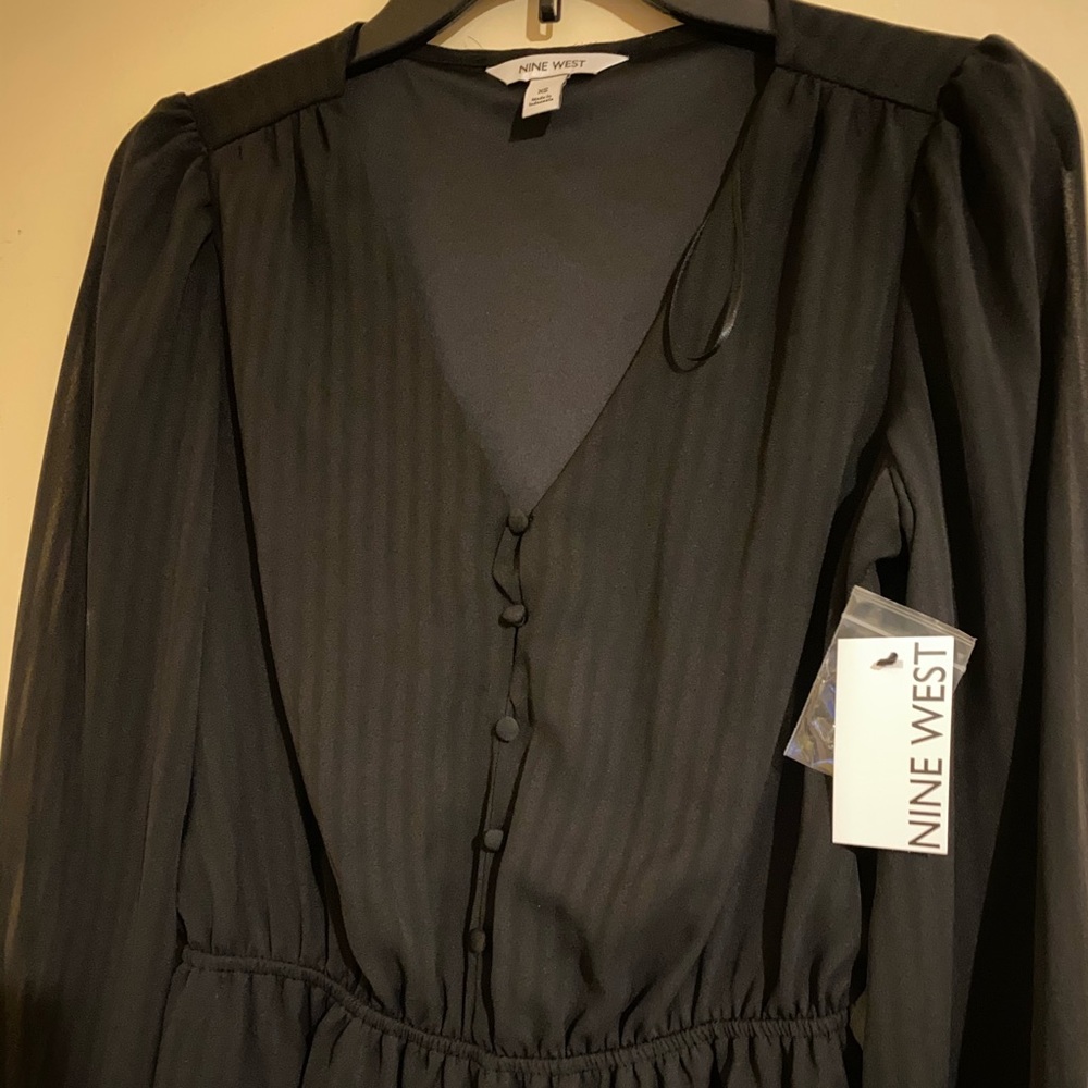 Black cinched shirt